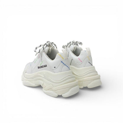 Balenciaga Triple S Sneakers Shoes Leather White Multicolor Logo