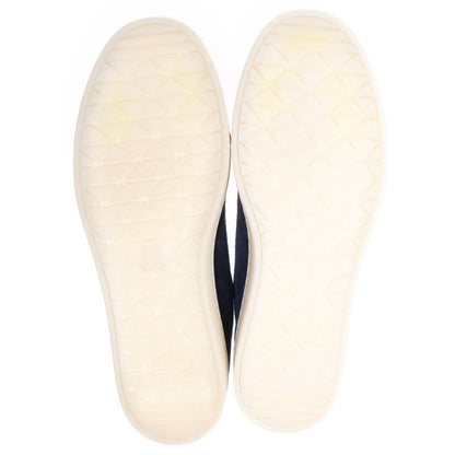 Prada Lane Suede Low Cut Sneakers Navy