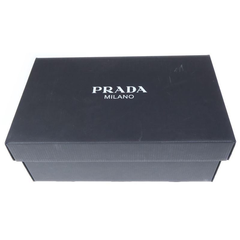 Prada Lane Suede Low Cut Sneakers Navy