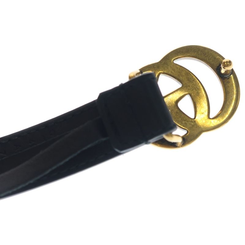 Gucci GG Marmont Leather Belt Gold