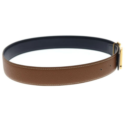 Hermes Constance Belt Taurillon Gold Leather Brown