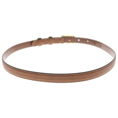 Celine Triomphe Leather Belt Brown Gold