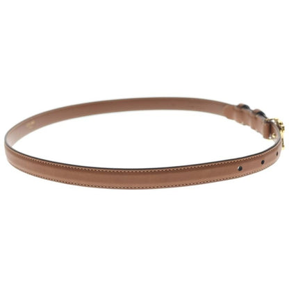 Celine Triomphe Leather Belt Brown Gold