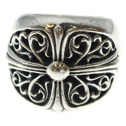 Chrome Hearts Classic Oval Cross Ring Silver