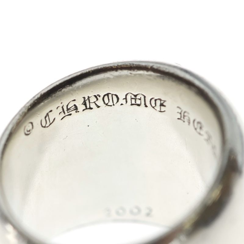 Chrome Hearts Classic Oval Cross Ring Silver
