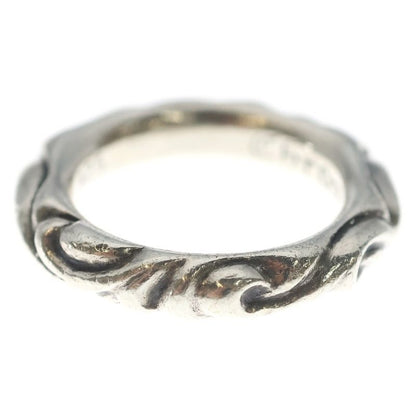 Chrome Hearts Scrl Band Scroll Ring Silver