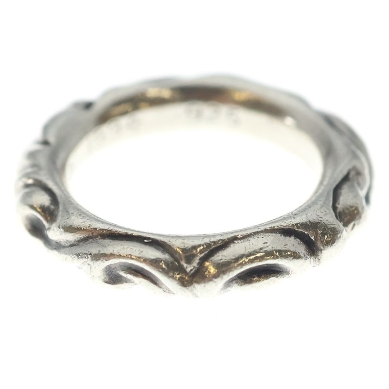 Chrome Hearts Scrl Band Scroll Ring Silver