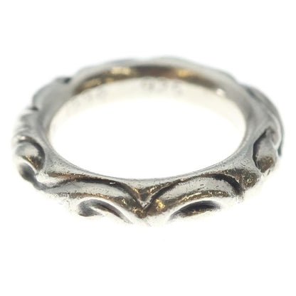 Chrome Hearts Scrl Band Scroll Ring Silver