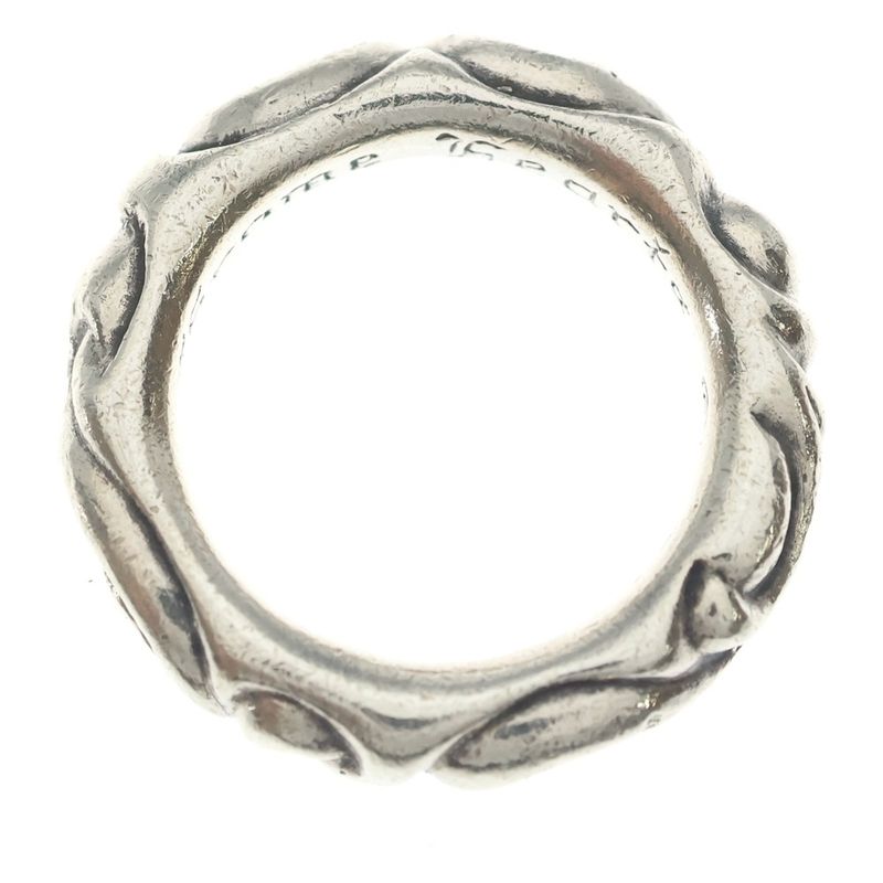 Chrome Hearts Scrl Band Scroll Ring Silver