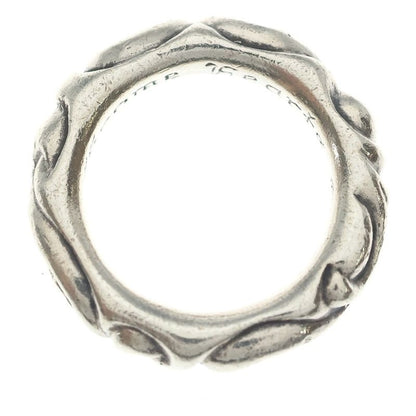 Chrome Hearts Scrl Band Scroll Ring Silver