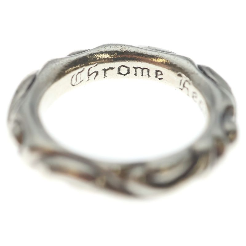 Chrome Hearts Scrl Band Scroll Ring Silver