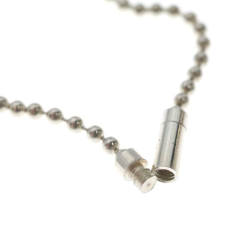 Gucci Double Dog Tag Chain Pendant Necklace Silver