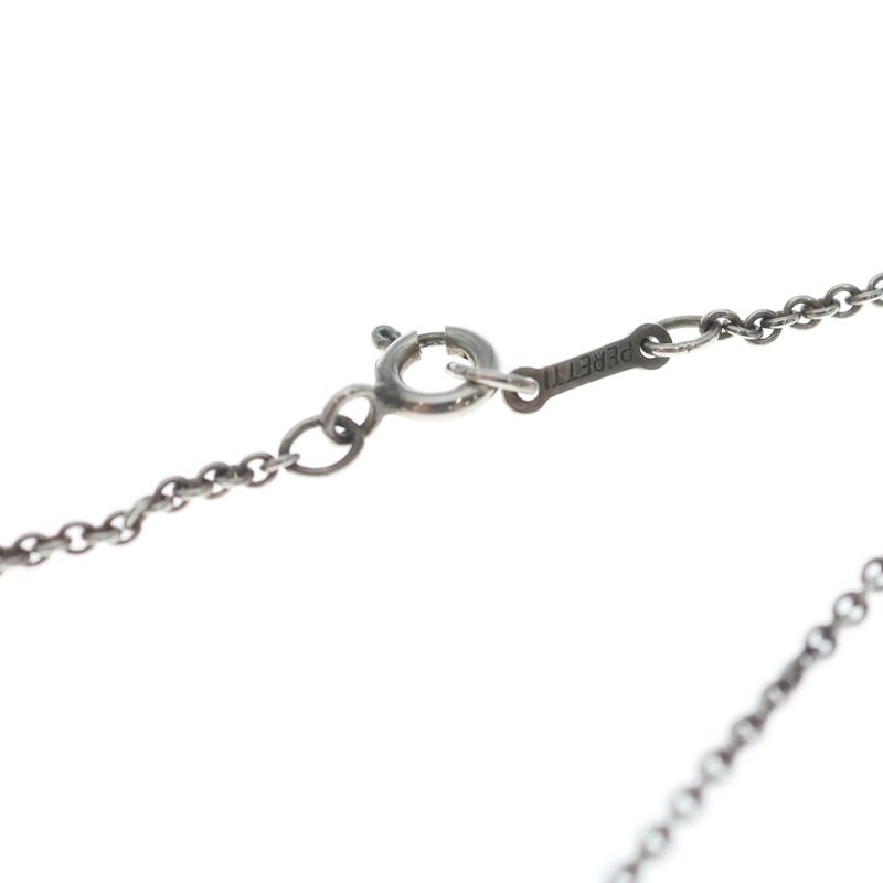 Tiffany & Co Open Heart Necklace Pendant Chain Silver