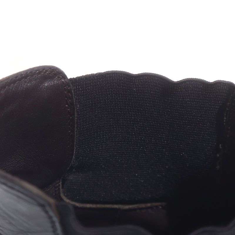 Bottega Veneta Tire Ankle Side Gore Chelsea Boots Black Red