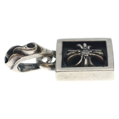 Chrome Hearts Framed CH Plus 1 Diamond Pendant Top Silver