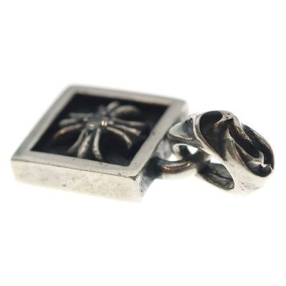 Chrome Hearts Framed CH Plus 1 Diamond Pendant Top Silver