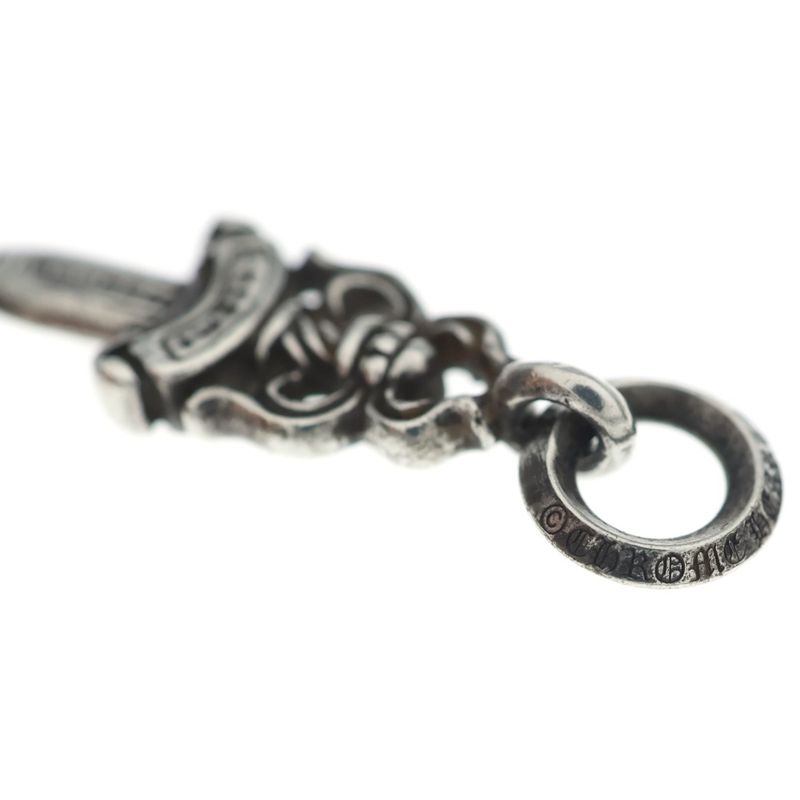 Chrome Hearts 5 Dagger 5 Daga Charm Pendant Top Silver
