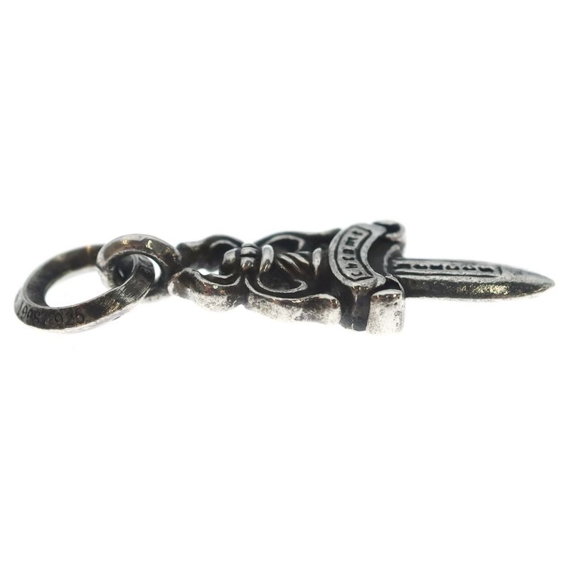 Chrome Hearts 5 Dagger 5 Daga Charm Pendant Top Silver