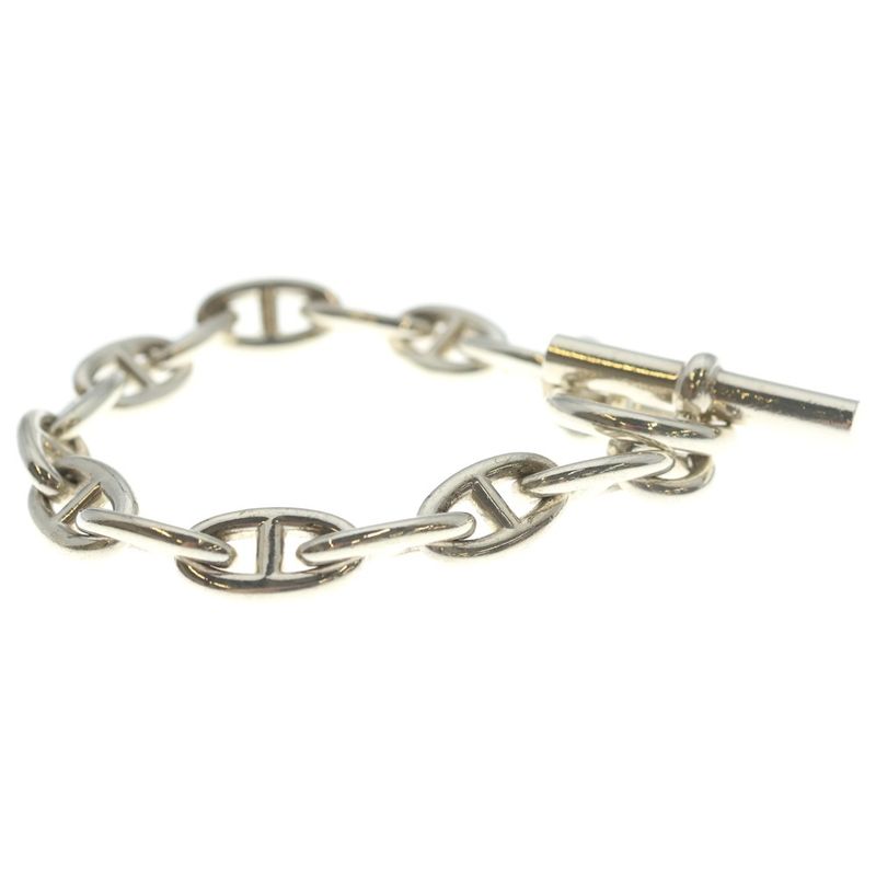 Hermes Chaine D'ancre GM 15 Pieces Chain Bracelet Silver
