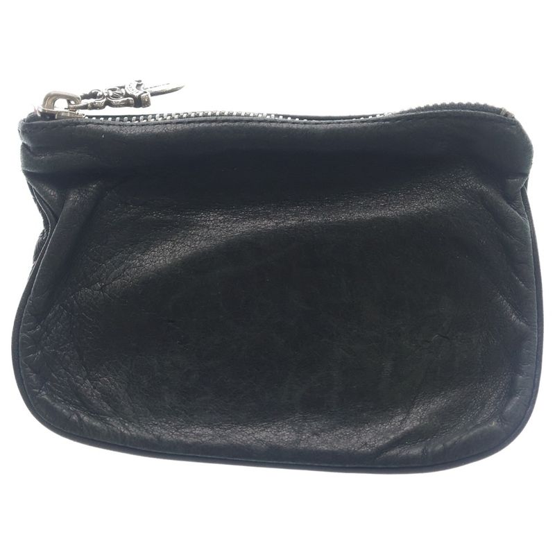 Chrome Hearts Zpr Chng Purse Change Cross Patch Daga Zip Coin Case