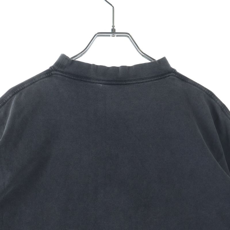 Balenciaga Tbilisi Oversized T-Shirt Distressed Printed Short Sleeve Black