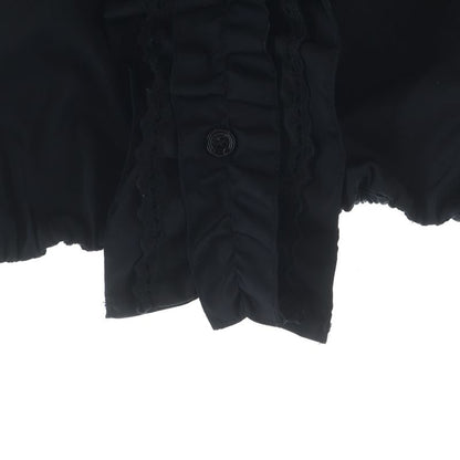 Prada Re-Nylon Gabardine Sleeve Crop Top Nylon Shirt Black