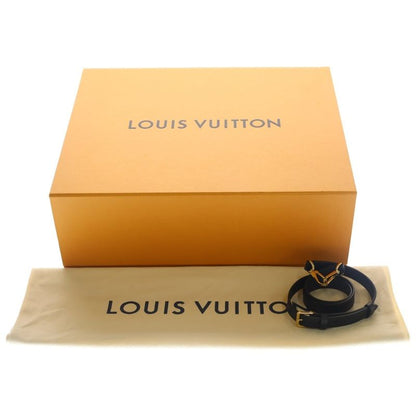 Louis Vuitton on My Side MM Monogram Leather 2-Way Bag Gold Navy Beige