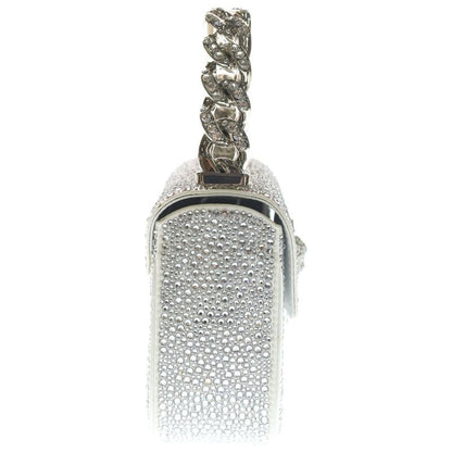 Versace la Medusa Mini Chain Shoulder Bag 2-Way Silver