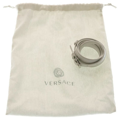 Versace la Medusa Mini Chain Shoulder Bag 2-Way Silver