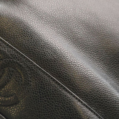 Chanel Triple Coco 2-Way Shoulder Bag Black Caviar Leather Gold