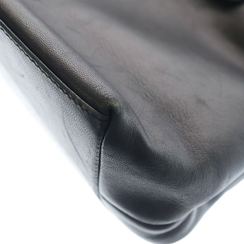 Loewe Tote Black Leather Gold