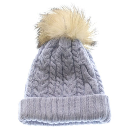 Miu Miu Wool Knit Beanie Hat Purple