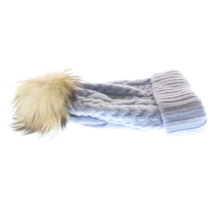 Miu Miu Wool Knit Beanie Hat Purple