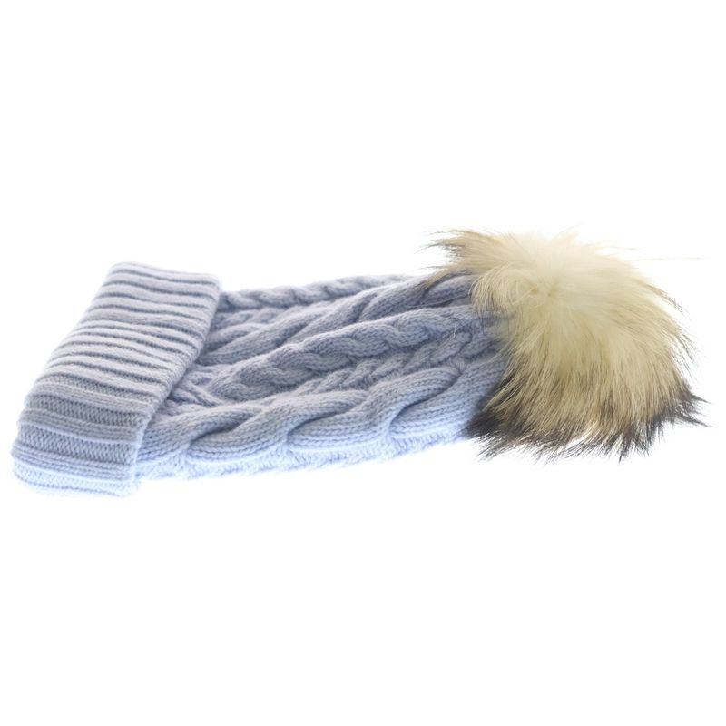 Miu Miu Wool Knit Beanie Hat Purple