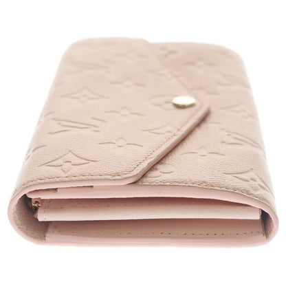 Louis Vuitton Monogram Empreinte Portefeuille Sarah Wallet Card Case Pink