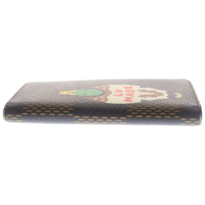 Louis Vuitton LV Damier Giant Portefeuille Plaza Wallet Card Case Brown Leather