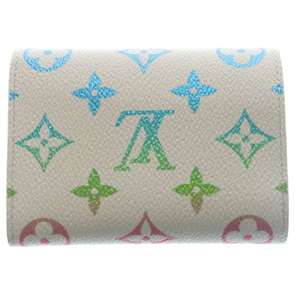 Louis Vuitton Monogram Iridescent Victor Wallet Gradient Compact Trifold Coin