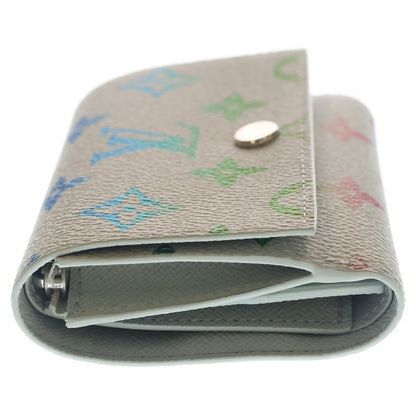 Louis Vuitton Monogram Iridescent Victor Wallet Gradient Compact Trifold Coin