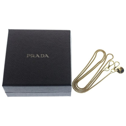 Prada Saffiano Mini Pouch 2-Way Chain Mini Shoulder Bag White Gold
