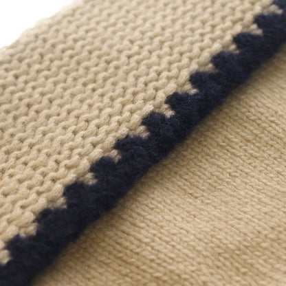 Chanel CC Logo Cashmere Silk Knit Hat Beige
