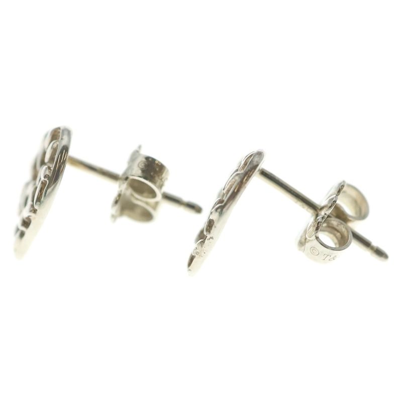 Tiffany & Co Paloma Picasso Olive Earrings Silver