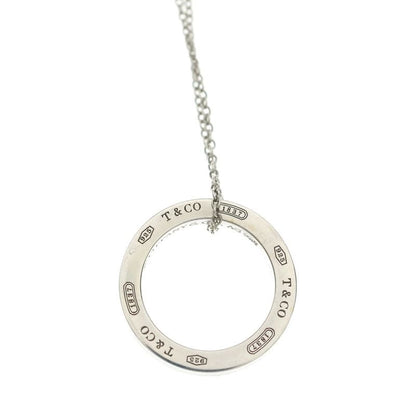 Tiffany & Co Circle Pendant Necklace Silver Chain