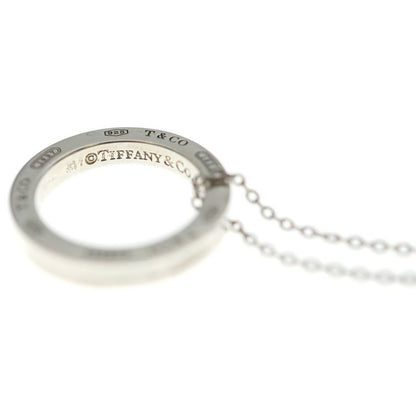 Tiffany & Co Circle Pendant Necklace Silver Chain