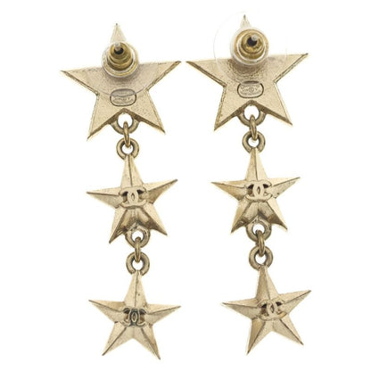 Chanel Coco Star Earrings Gold