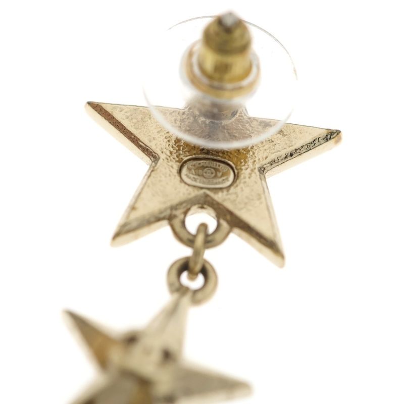 Chanel Coco Star Earrings Gold