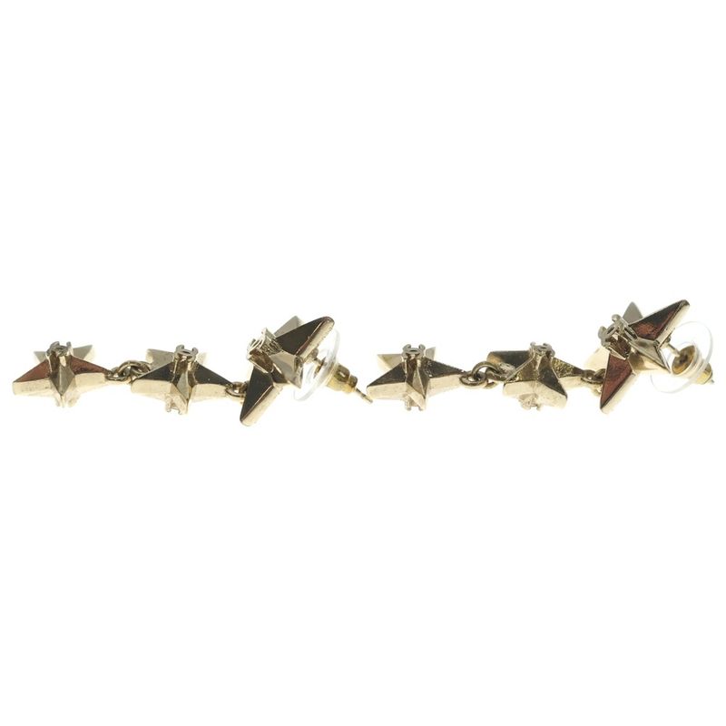 Chanel Coco Star Earrings Gold