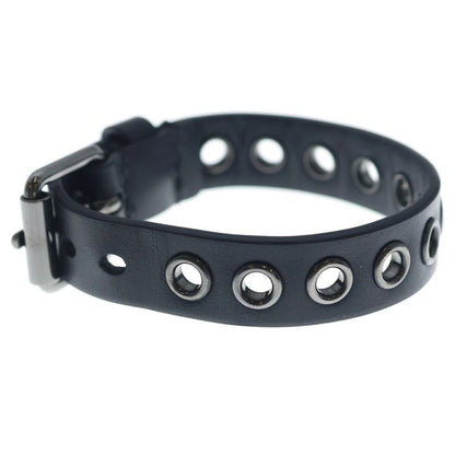 Dior Leather Bangle Bracelet Black