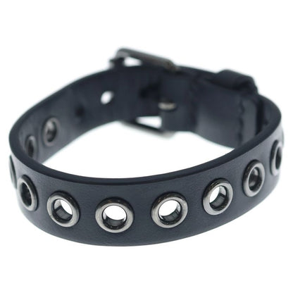 Dior Leather Bangle Bracelet Black