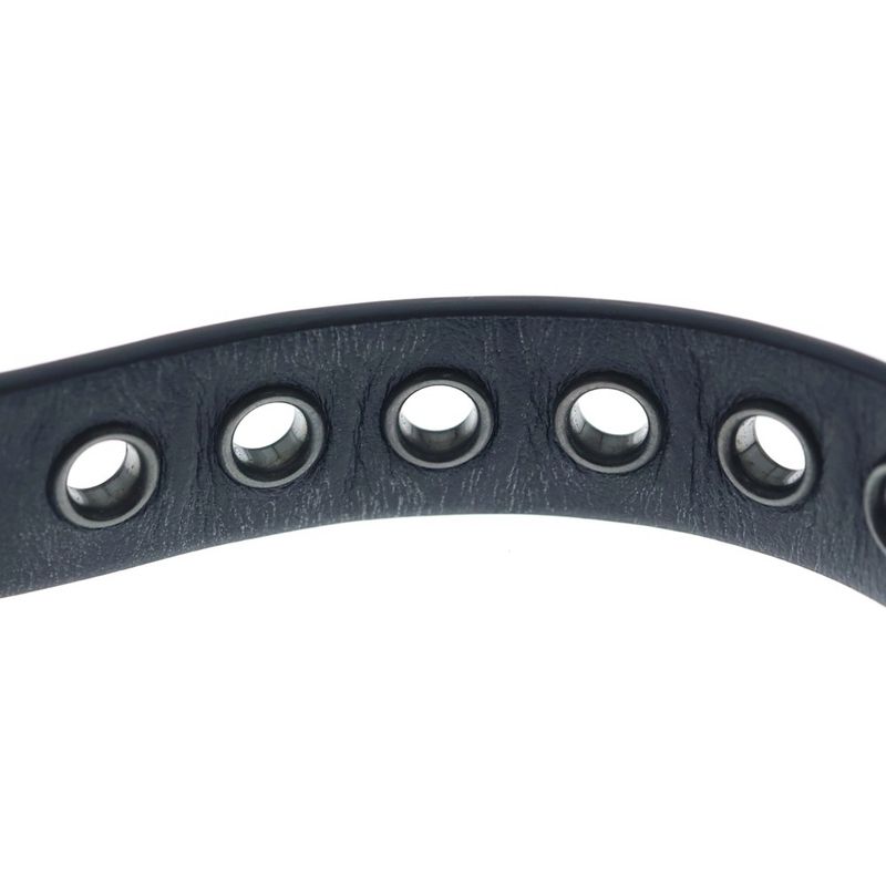 Dior Leather Bangle Bracelet Black
