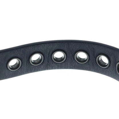 Dior Leather Bangle Bracelet Black